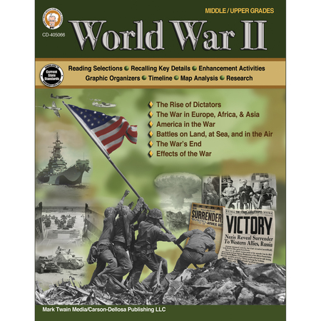 MARK TWAIN MEDIA World War II Workbook, Grades 6-12 405066